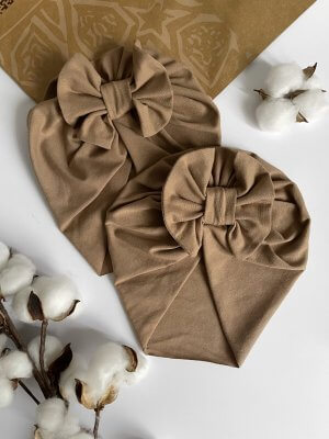 Masnis turbán sapka - barna