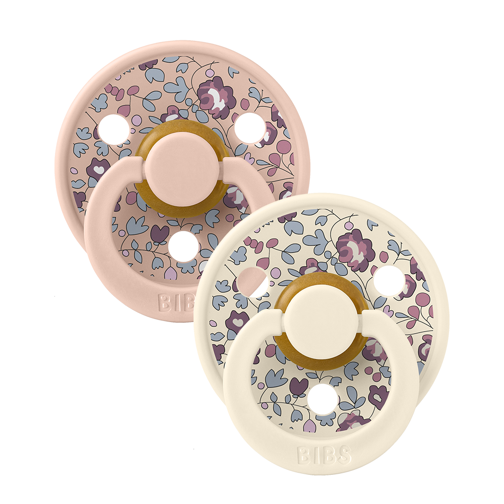 BIBS x LIBERTY Colour Eloise - púderrózsaszín mix (2 db)